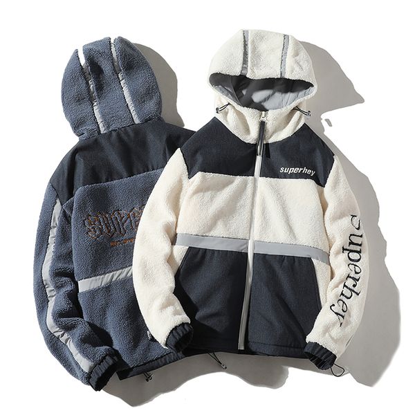 brand men's jackets comfortable fabric men warm wash jacket fashion high street thick hooded patchwork trend male kg-299, Black
brand men's jackets comfortable fabric men warm wash jacket fashion high street thick hooded patchwork trend male kg-299, Black