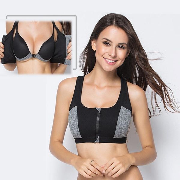 gym clothing double layer zipper sports bra ladies fitness yoga push up high padded shirt underwear running vest exercise sportswear1, White;black
gym clothing double layer zipper sports bra ladies fitness yoga push up high padded shirt underwear running vest exercise sportswear1, White;black
