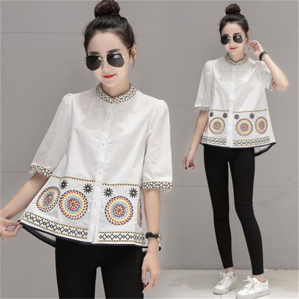korean embroidery fashions women's clothes summer and embroidered ladies geometric blouses mujer shirts 8bm5, White
korean embroidery fashions women's clothes summer and embroidered ladies geometric blouses mujer shirts 8bm5, White