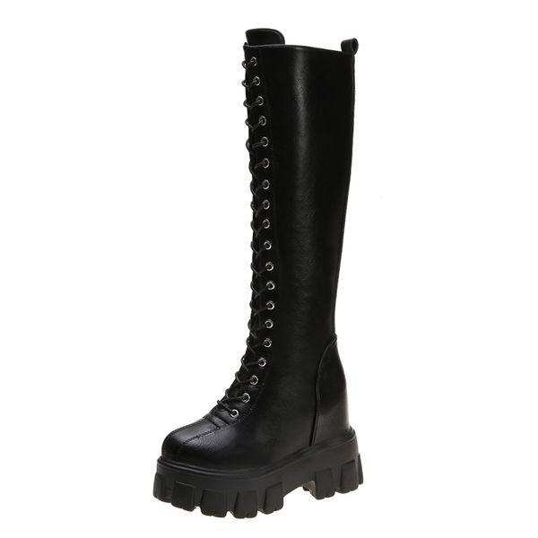 fashion women cross strap pu leather boots autumn winter knee high boots ladies thick sole platform botas mujer thigh high #ve1r, Black
fashion women cross strap pu leather boots autumn winter knee high boots ladies thick sole platform botas mujer thigh high #ve1r, Black