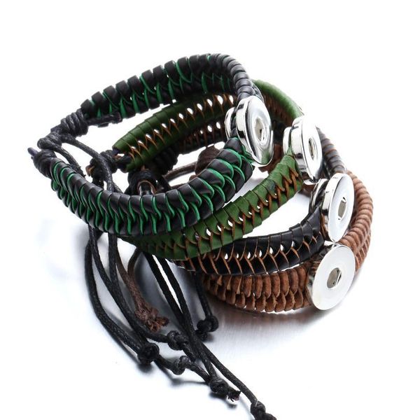 new adjustable snap button bracelet bangle snap leather bracelet retro handmade braided leather bracelet fit 18mm snap bbystp, Golden;silver
new adjustable snap button bracelet bangle snap leather bracelet retro handmade braided leather bracelet fit 18mm snap bbystp, Golden;silver