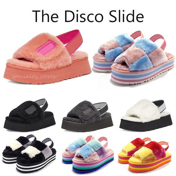 women pantoufle slipper furry designer slippers fur g rainbow disco checker slide platform sliders sandals hausschuhe thick botto 35-44, Black
women pantoufle slipper furry designer slippers fur g rainbow disco checker slide platform sliders sandals hausschuhe thick botto 35-44, Black