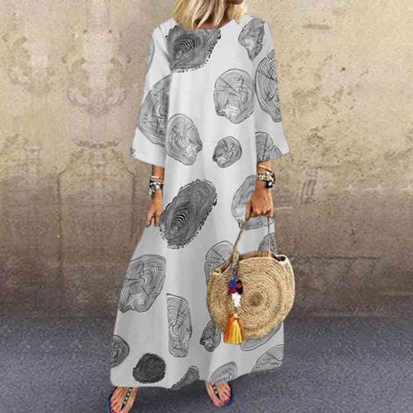 casual dresses vintage printed maxi dress women's 3/4 sleeve long vestido female floral robe l59i, Black;gray
casual dresses vintage printed maxi dress women's 3/4 sleeve long vestido female floral robe l59i, Black;gray