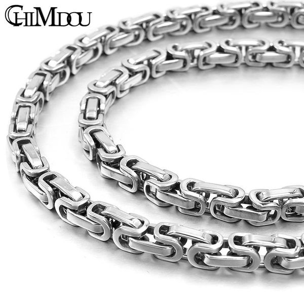 chains chimdou man gothic punk rock style fashion stainless steel mini cool byzantine necklace link chain men's jewelry, Silver
chains chimdou man gothic punk rock style fashion stainless steel mini cool byzantine necklace link chain men's jewelry, Silver