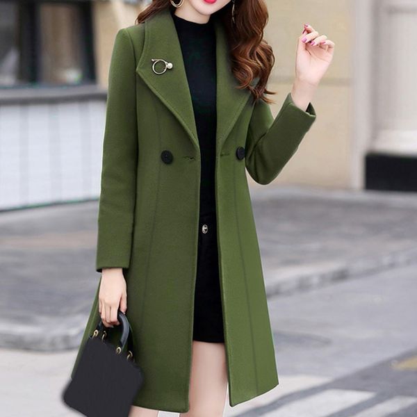 winter coat women work solid vintage winter office long sleeve button woolen jacket coat abrigos mujer invierno abrigo muje lj201110, Black
winter coat women work solid vintage winter office long sleeve button woolen jacket coat abrigos mujer invierno abrigo muje lj201110, Black