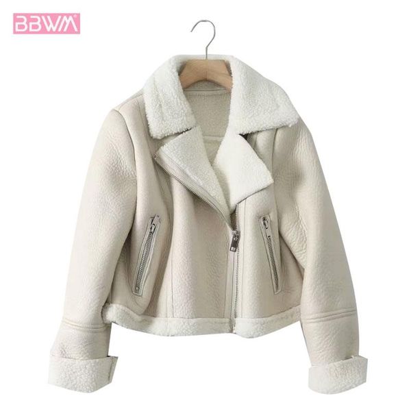 fur faux leather lapel long sleeve thick warm short women's jacket coat vintage lambswool chic female locomotive black
fur faux leather lapel long sleeve thick warm short women's jacket coat vintage lambswool chic female locomotive black