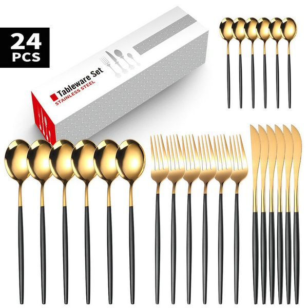 painting finishing egiht colors stainless steel dinnerware fashionable cutlery design 24 pieces creative steak knife fork spoon set
painting finishing egiht colors stainless steel dinnerware fashionable cutlery design 24 pieces creative steak knife fork spoon set