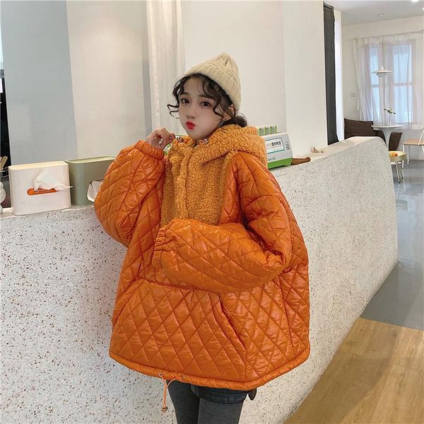 women's down & parkas winter women thickened short cotton-padded jacekt loose coat parka plus size basic jackets coats oversize, Black
women's down & parkas winter women thickened short cotton-padded jacekt loose coat parka plus size basic jackets coats oversize, Black