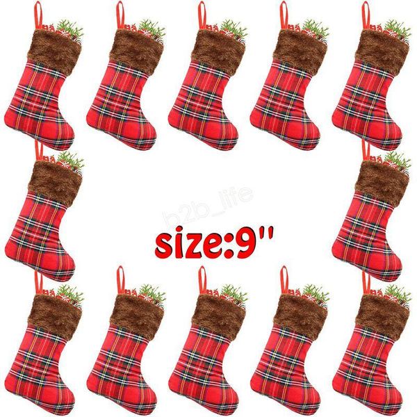 christmas party stocking hanging plaid tree ornament decor gift candy bag new year prop socks xmas decoration dhe2800
christmas party stocking hanging plaid tree ornament decor gift candy bag new year prop socks xmas decoration dhe2800