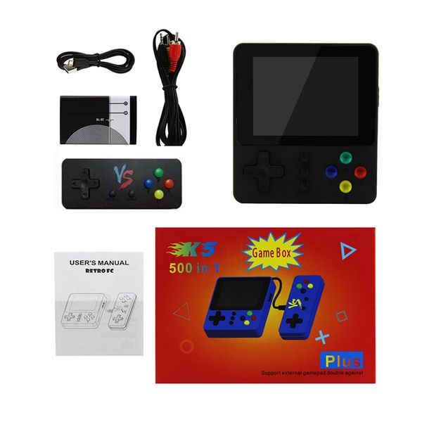 handheld game console 500 in 1 double player with gamepad protable game console video game box
handheld game console 500 in 1 double player with gamepad protable game console video game box