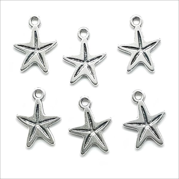 lot 100pcs starfish sea star antique silver charms pendants for jewelry making bracelet necklace earrings 13*18mm dh0850, Bronze;silver
lot 100pcs starfish sea star antique silver charms pendants for jewelry making bracelet necklace earrings 13*18mm dh0850, Bronze;silver