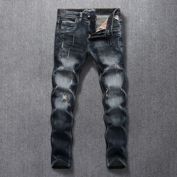 2021 new new stylish designer fashion men black streetwear wear fine fit buttons classic jeans c1ww, Blue
2021 new new stylish designer fashion men black streetwear wear fine fit buttons classic jeans c1ww, Blue