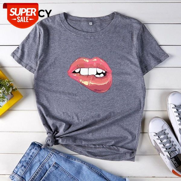 jfuncy 2020 women lips printed t-shirt summer 100% cotton tee plus size woman shirts short sleeve casual female tshirt #lx1u, White
jfuncy 2020 women lips printed t-shirt summer 100% cotton tee plus size woman shirts short sleeve casual female tshirt #lx1u, White