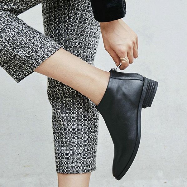 boots eshtonshero winter shoes woman women ankle square low heels leather 3.5cm zipper ladies motorcycle sock size 3-12, Black
boots eshtonshero winter shoes woman women ankle square low heels leather 3.5cm zipper ladies motorcycle sock size 3-12, Black