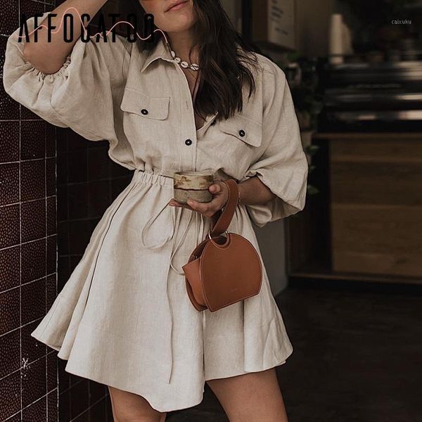 affogatoo vintage elagant woman mini shirt dress casual lantern sleeve short dress turndown collar lace up linen female dresses1, Black;gray
affogatoo vintage elagant woman mini shirt dress casual lantern sleeve short dress turndown collar lace up linen female dresses1, Black;gray