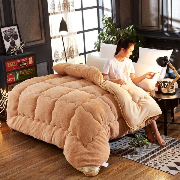 comforters & sets cashmere quilt core thickened in winter to increase comfort, skin friendly and warm lambskin el household bedding
comforters & sets cashmere quilt core thickened in winter to increase comfort, skin friendly and warm lambskin el household bedding