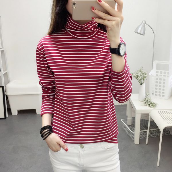 2021 new high-fashion turtleneck female t of striped women cotton fall femme casual t-shirts thin wxf696 xmrt, White
2021 new high-fashion turtleneck female t of striped women cotton fall femme casual t-shirts thin wxf696 xmrt, White