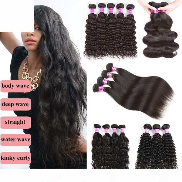8a brazilian peruvian straight virgin body wave kinky culry human hair extensions 3 4 bundle malaysian indian deep water wave hair bundles, Black
8a brazilian peruvian straight virgin body wave kinky culry human hair extensions 3 4 bundle malaysian indian deep water wave hair bundles, Black