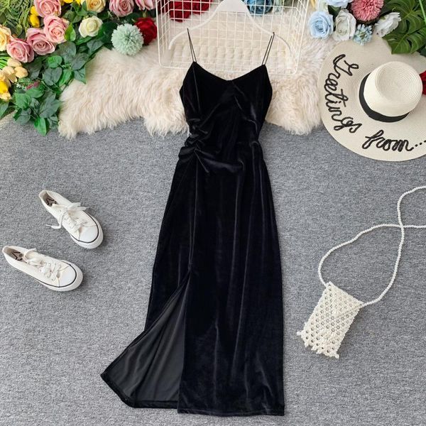 casual dresses solid velvet long women v-neck slim knee-length lady elegant party clothing quality, Black;gray
casual dresses solid velvet long women v-neck slim knee-length lady elegant party clothing quality, Black;gray
