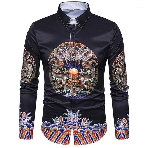 retro style new model shirts dragon pattern men shirts slim casual blouse men long sleeve1, White;black
retro style new model shirts dragon pattern men shirts slim casual blouse men long sleeve1, White;black