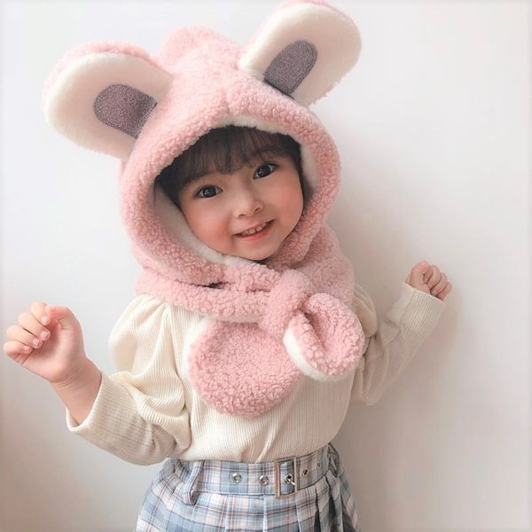 children's pullover autumn and winter warm plush integrated set 1-8 year old baby ear protection scarf hat, Red;brown
children's pullover autumn and winter warm plush integrated set 1-8 year old baby ear protection scarf hat, Red;brown