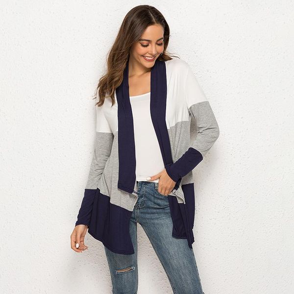 arrivals women chic thin cardigans casual knitted sweater open stitch color hit patchwork outerwear clothing kg-522, White
arrivals women chic thin cardigans casual knitted sweater open stitch color hit patchwork outerwear clothing kg-522, White