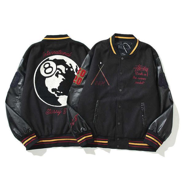 2022ssforeign trade tide brand 40th anniversary exclusive baseball suit black 8-clip cotton jacket high street hip hop embroidered wool coat, Black;brown
2022ssforeign trade tide brand 40th anniversary exclusive baseball suit black 8-clip cotton jacket high street hip hop embroidered wool coat, Black;brown