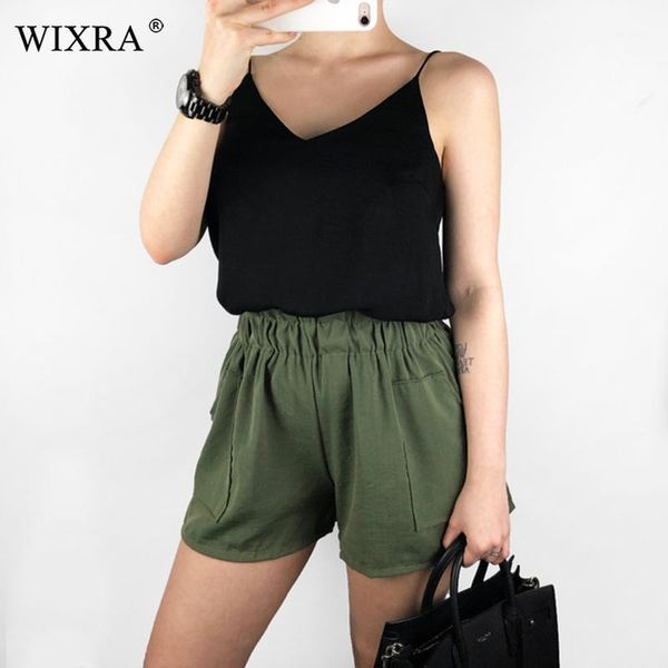 wixra high waist loose shorts elastic waist summer women casual pockets trendy shorts for lady 2019 new, White;black
wixra high waist loose shorts elastic waist summer women casual pockets trendy shorts for lady 2019 new, White;black