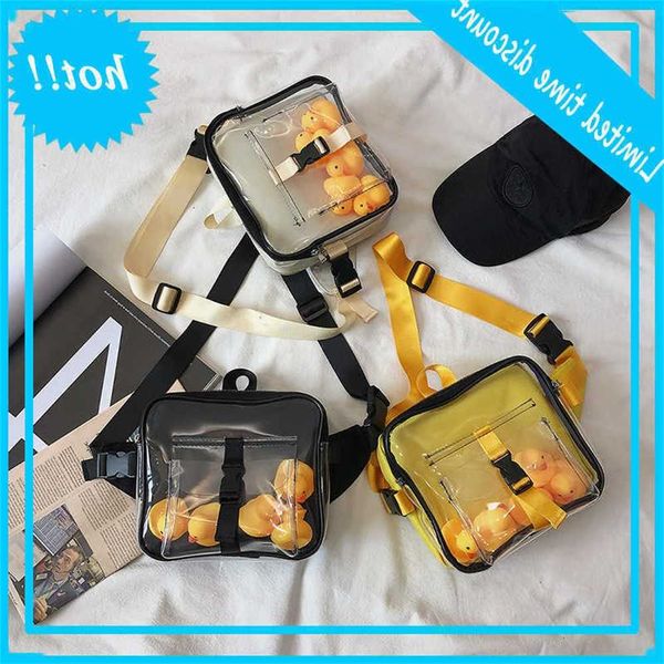creative transparent oxford korean fashion one shoulder messenger female student bag
creative transparent oxford korean fashion one shoulder messenger female student bag