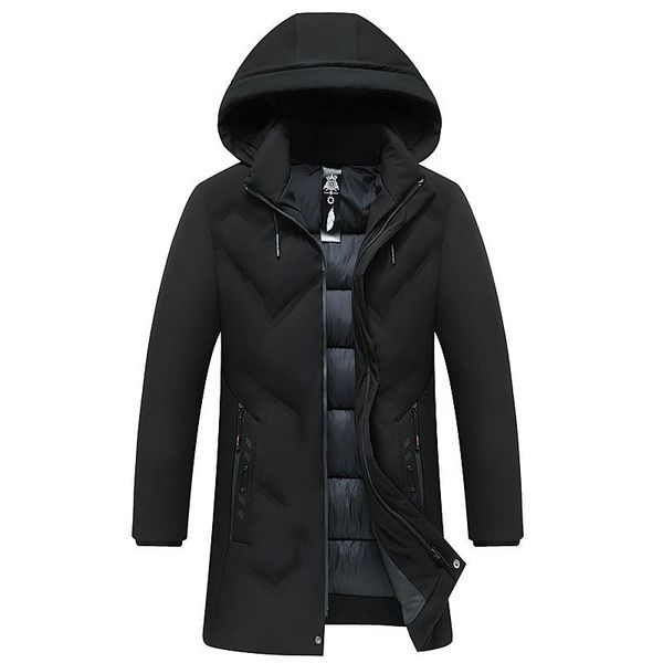 2020 new men winter parka mid-length 3 colors warm jacket outwear windproof coat hooded size l-4xl, Black 
2020 new men winter parka mid-length 3 colors warm jacket outwear windproof coat hooded size l-4xl, Black
