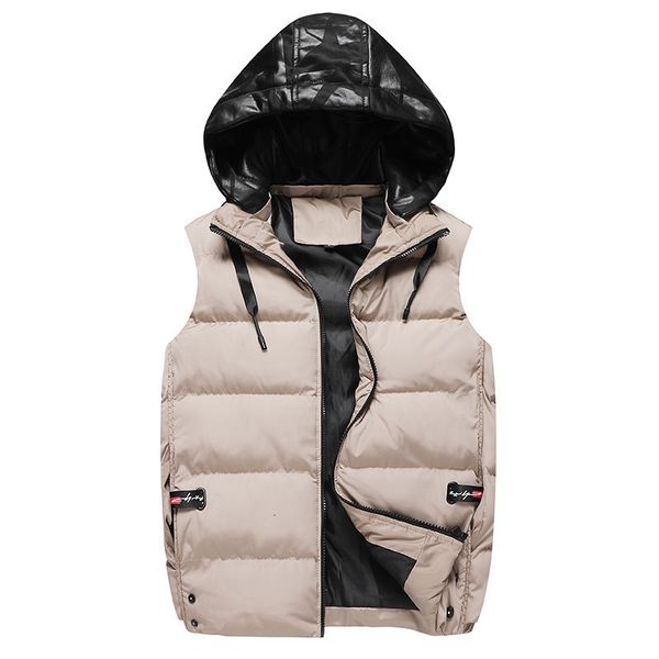 autumn and winter new casual hooded, slim shoulder, cotton warm vest, men's jacket, Black;white
autumn and winter new casual hooded, slim shoulder, cotton warm vest, men's jacket, Black;white