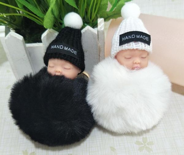 sleeping baby doll keychain pompom rabbit fur cute ball chain car keyring women key holder bag pendant charm accessories, Silver
sleeping baby doll keychain pompom rabbit fur cute ball chain car keyring women key holder bag pendant charm accessories, Silver