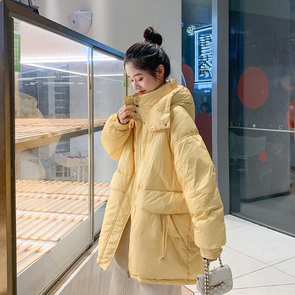 in 2021 han edition turtle neck down jacket female in the new long coltsfoot bread loose fashion coat thin parker, Black
in 2021 han edition turtle neck down jacket female in the new long coltsfoot bread loose fashion coat thin parker, Black