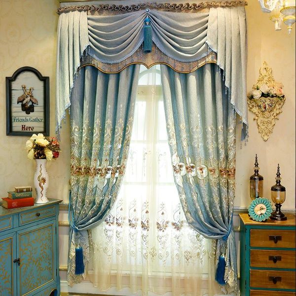 curtain & drapes european high-end chenille embroidery custom living room bedroom curtains
curtain & drapes european high-end chenille embroidery custom living room bedroom curtains