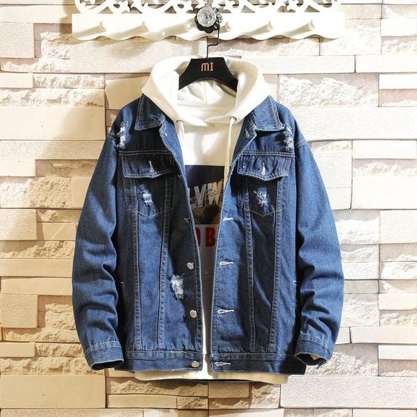 men's jackets mens denim jacket spring autumn trendy fashion bomber coats thin ripped male cowboy jeans jackets,, Black;brown
men's jackets mens denim jacket spring autumn trendy fashion bomber coats thin ripped male cowboy jeans jackets,, Black;brown