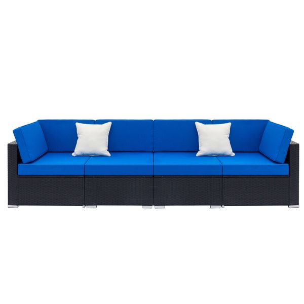 4 pcs pe wicker rattan sofa set garden indoor and outdoor terrace balcony leisure sofa set black
4 pcs pe wicker rattan sofa set garden indoor and outdoor terrace balcony leisure sofa set black