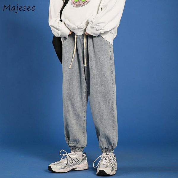 men's jeans men loose harem denim plus size 3xl solid elastic waist simple all-match casual leisure korean fashion style students chic, Blue
men's jeans men loose harem denim plus size 3xl solid elastic waist simple all-match casual leisure korean fashion style students chic, Blue