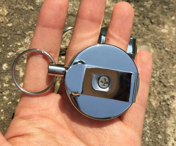 high metal easy resilient pull steel clasp wire ring anti-lost guard against theft telescopic key chain, Silver
high metal easy resilient pull steel clasp wire ring anti-lost guard against theft telescopic key chain, Silver