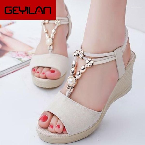 summer women gladiator sandals wedges high heel platform laides shoes peep toe string beads casual female zapatos de mujer1, Black
summer women gladiator sandals wedges high heel platform laides shoes peep toe string beads casual female zapatos de mujer1, Black