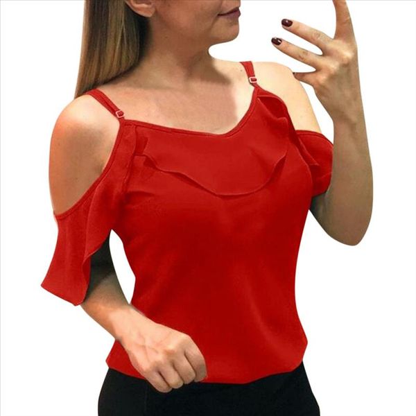 lady colid camis летняя мода женщины сексуальное снятое нежно лето сплошной степень рютаж повседневная шифон блузка топ femme, White
lady colid camis летняя мода женщины сексуальное снятое нежно лето сплошной степень рютаж повседневная шифон блузка топ femme, White