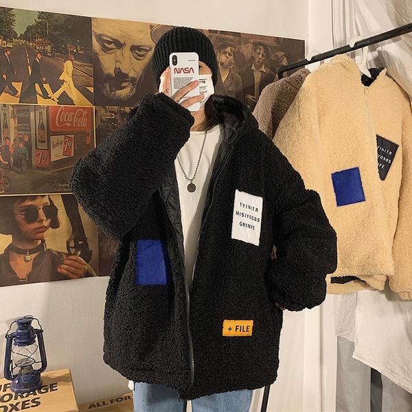 cotton jacket lamb wool cotton jacket couple wear 2020 winter new super thick loose hooded plus size m-5xl, Black
cotton jacket lamb wool cotton jacket couple wear 2020 winter new super thick loose hooded plus size m-5xl, Black