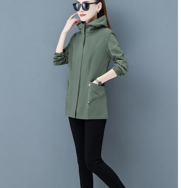 2021 spring and autumn with new style fashion long sleeve women's windbreaker coat@561, Tan;black
2021 spring and autumn with new style fashion long sleeve women's windbreaker coat@561, Tan;black
