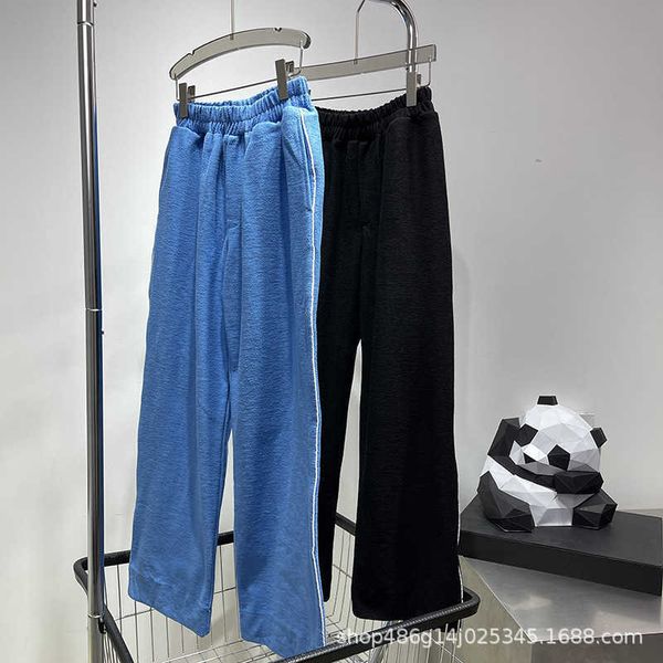 men's autumn and winter we pajamas wind side white casual embroidered anti terry elastic waist towel cloth straight pants, Black
men's autumn and winter we pajamas wind side white casual embroidered anti terry elastic waist towel cloth straight pants, Black