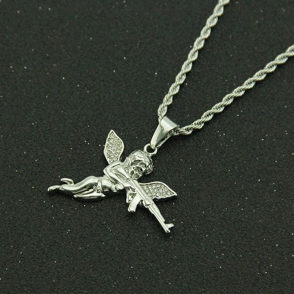 high end designer necklace revengeangel revenge angel diamond pendant necklace pendant men's accessories angel jewelry, Black
high end designer necklace revengeangel revenge angel diamond pendant necklace pendant men's accessories angel jewelry, Black