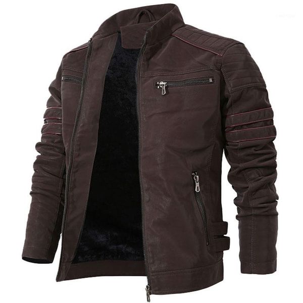 leather winter jacket men stand collar motorcycle washed retro velour leather jackets european size mens coats dropshipping1, Black
leather winter jacket men stand collar motorcycle washed retro velour leather jackets european size mens coats dropshipping1, Black