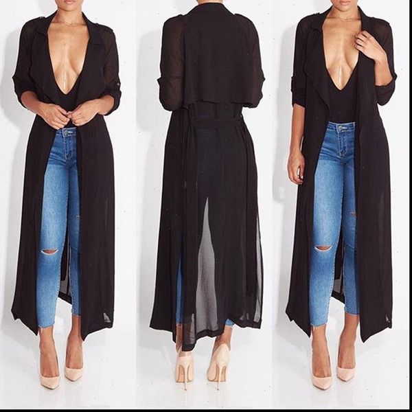 fashion casual women ladies long length trench 3 colors sashes belt chiffon solid slim ankle length trench, Tan;black
fashion casual women ladies long length trench 3 colors sashes belt chiffon solid slim ankle length trench, Tan;black