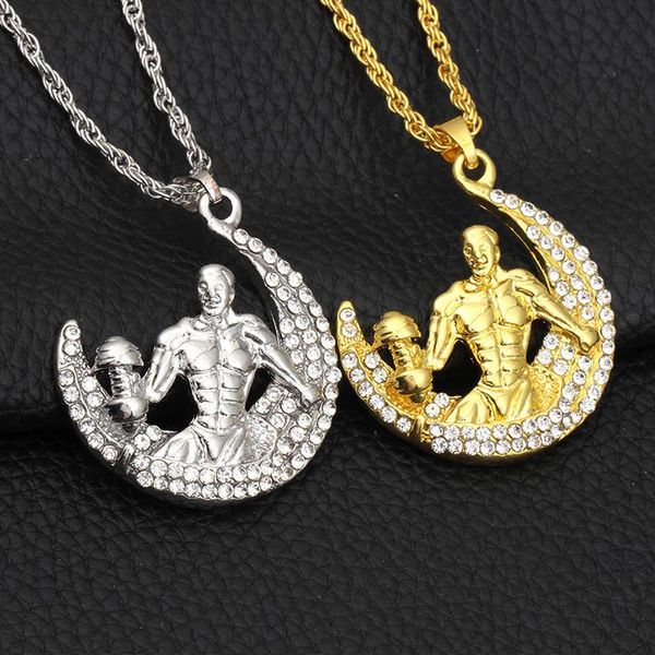 pendant necklaces statement bling rhinestone fitness men pendants hip hop jewelry 2021 fashion long chain gold silver color necklace
pendant necklaces statement bling rhinestone fitness men pendants hip hop jewelry 2021 fashion long chain gold silver color necklace