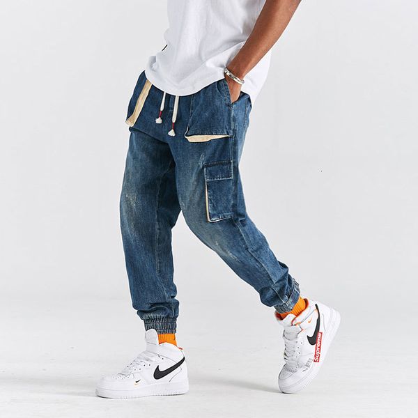 2021 new japanese vintage fashion retro blue loose fit multi pockets cargo street hip hop jeans men joggers harem pants g8hr
2021 new japanese vintage fashion retro blue loose fit multi pockets cargo street hip hop jeans men joggers harem pants g8hr