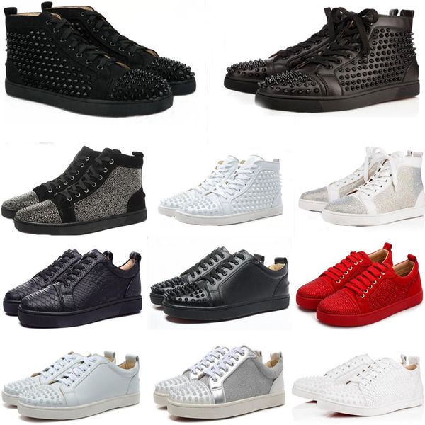 new 2020 sneakers red bottom shoe low cut suede spike shoes for men and women shoes party wedding crystal leather sneakers, White;red
new 2020 sneakers red bottom shoe low cut suede spike shoes for men and women shoes party wedding crystal leather sneakers, White;red