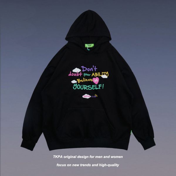 Tkpa national foam printing couple's sweater men's and women's hip hop fashion brand BF style design Hoodie Top, Black
Tkpa national foam printing couple's sweater men's and women's hip hop fashion brand BF style design Hoodie Top, Black